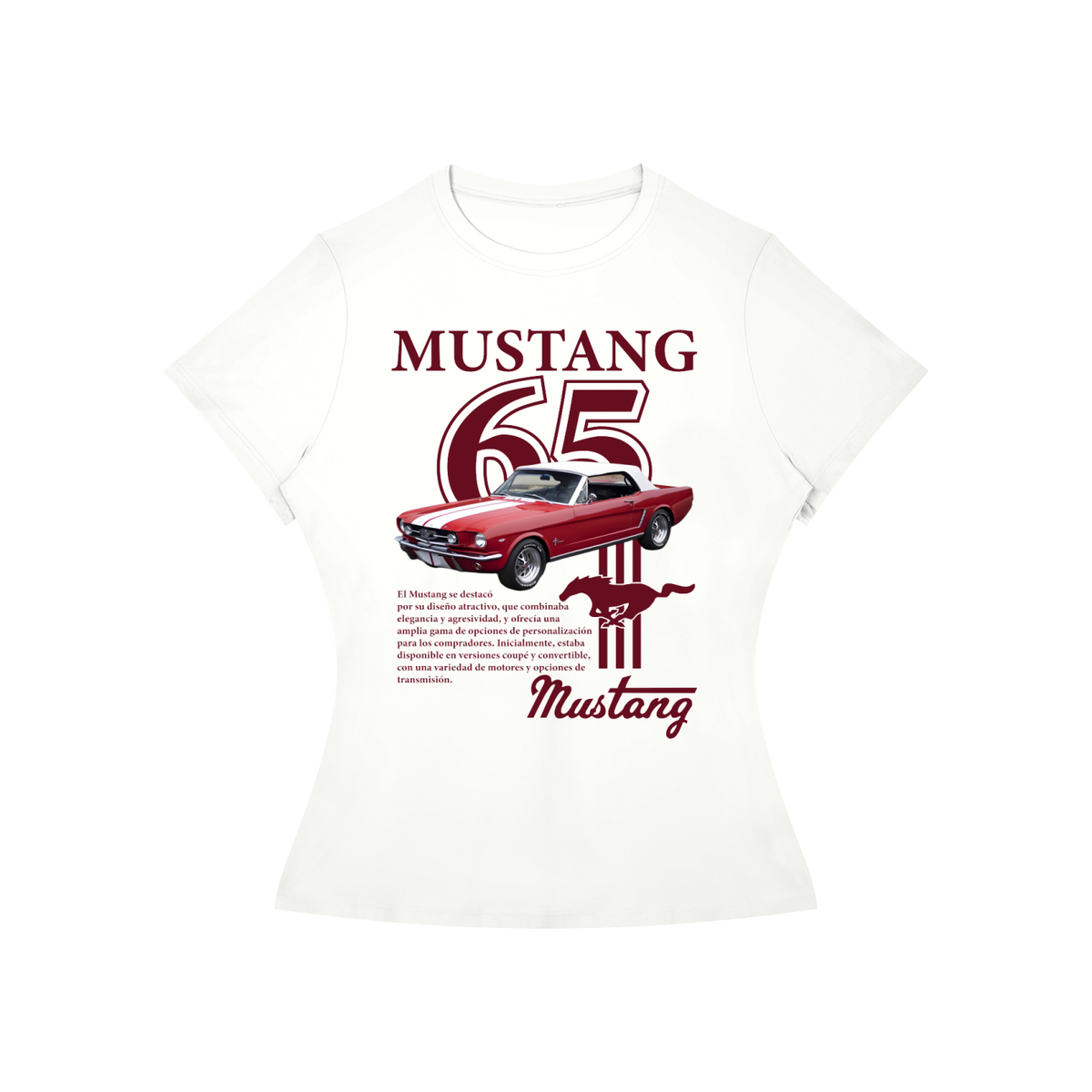 MUSTANG 65TH Red convertible T-Shirt