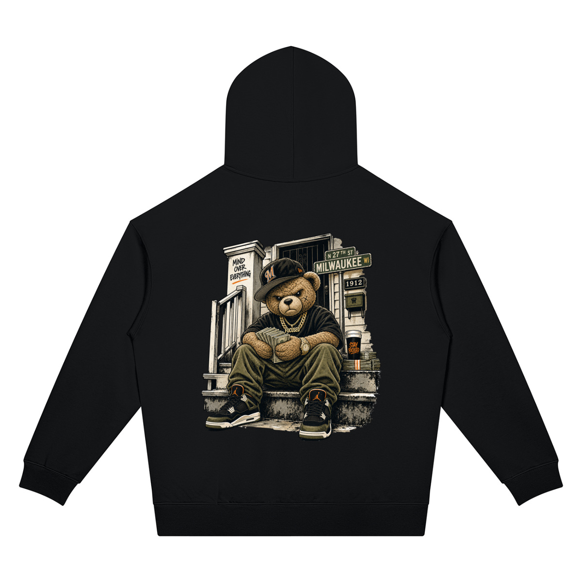 Milwaukee Bear Two-Sided Graphic Hoodie