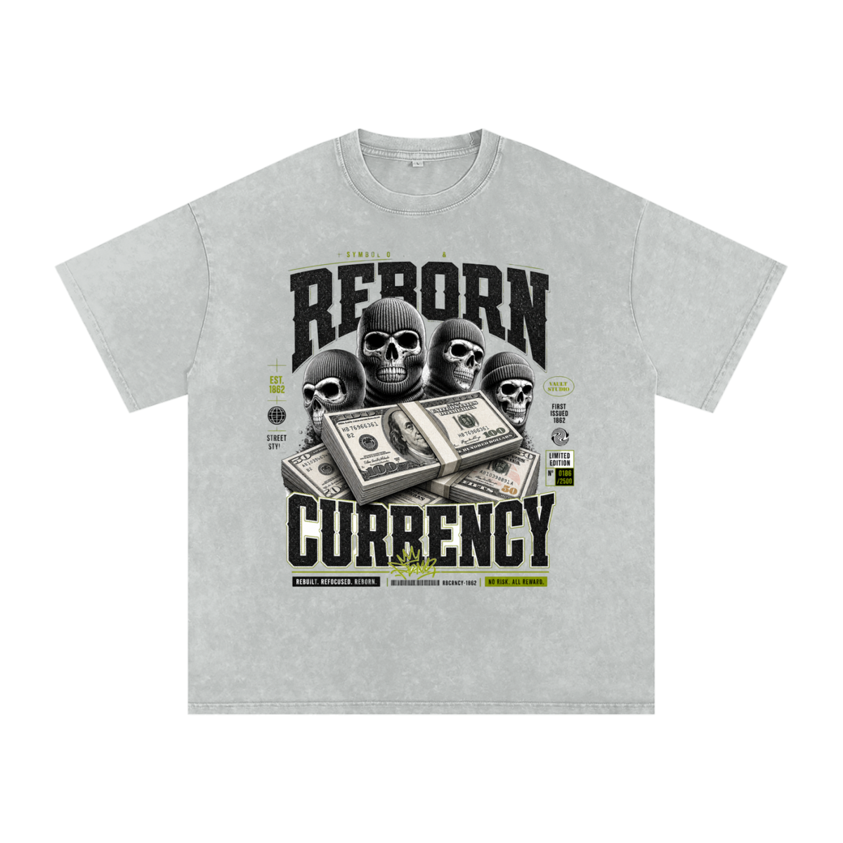 Reborn Currency Snow-Washed Cotton Graphic Tee