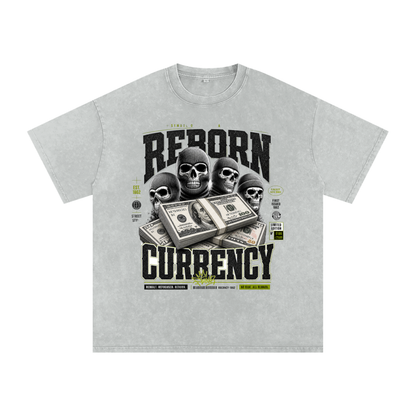 Reborn Currency Snow-Washed Cotton Graphic Tee
