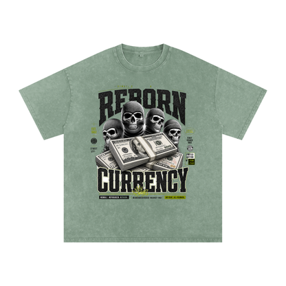 Reborn Currency Snow-Washed Cotton Graphic Tee