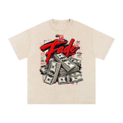 Til Fade Snow-Washed Cotton Graphic Tee