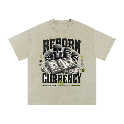 Reborn Currency Snow-Washed Cotton Graphic Tee