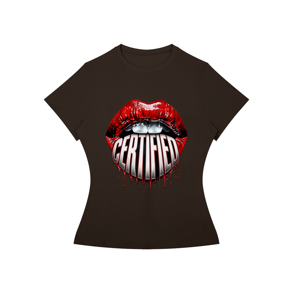 Certified Lips Women’s Slim-Fit Graphic Tee