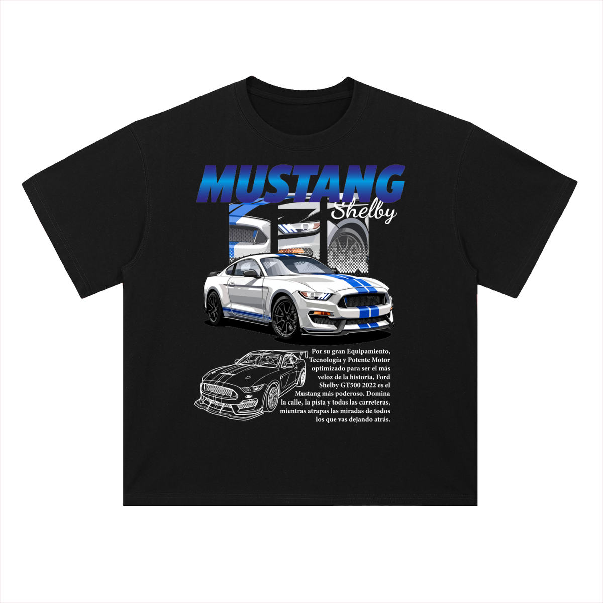 FORD MUSTANG SHELBY GT 500 Cotton T-Shirt