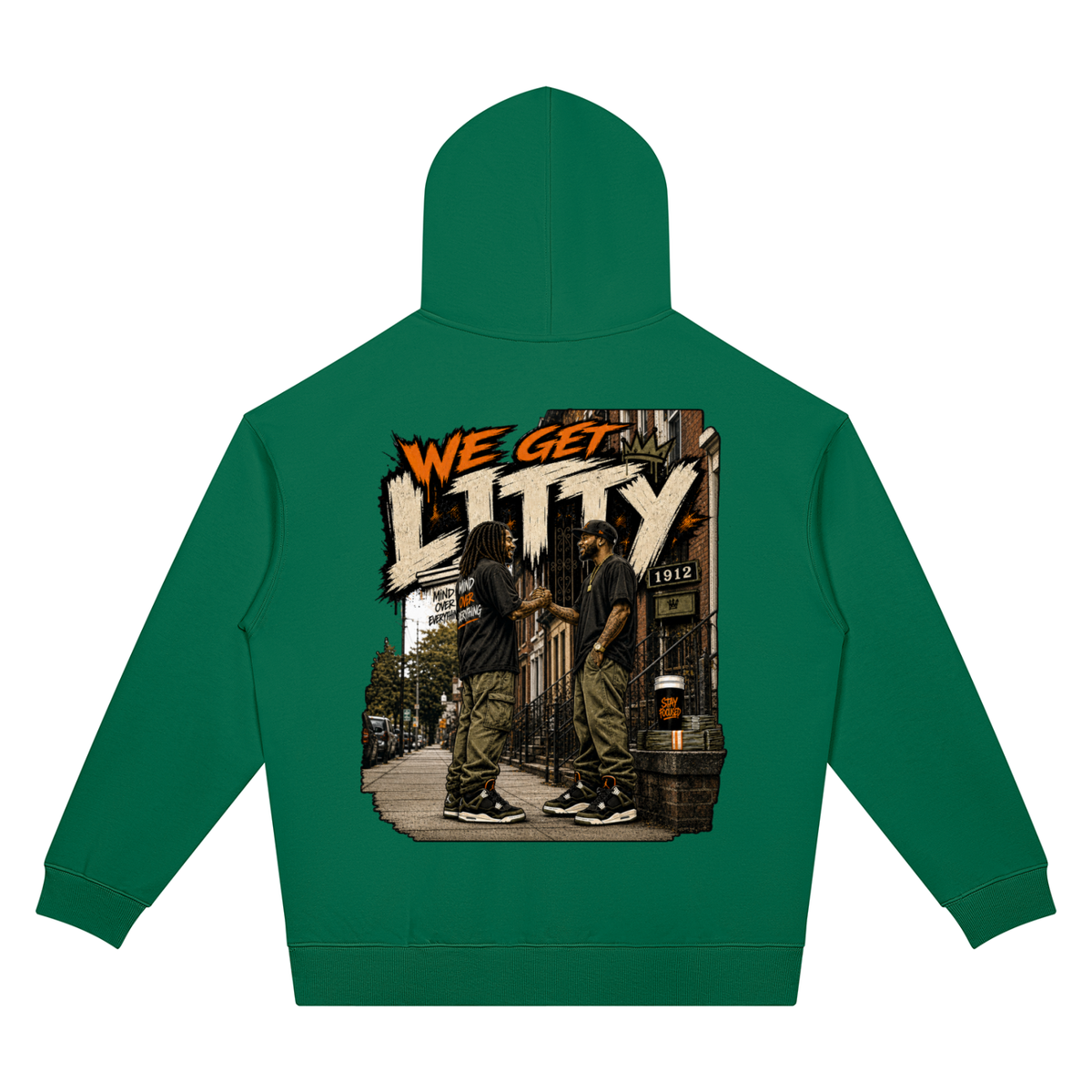 We Get Litty Two-Sided Graphic Hoodie