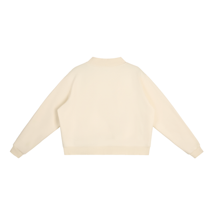 Unapologetic Lips Oversized Mock-Neck Sweatshirt