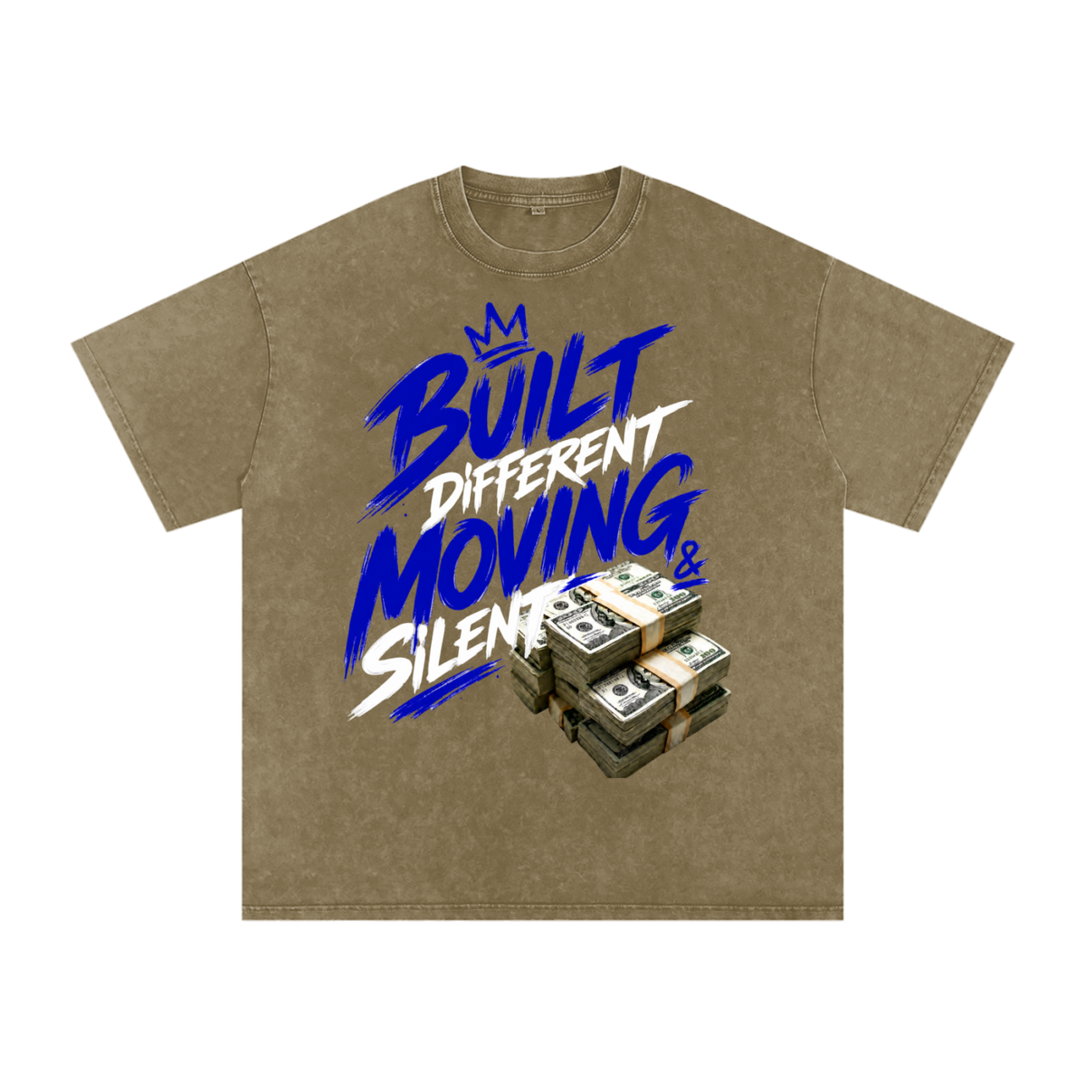 Built Different, Moving Silent Snow-Washed Cotton Tee