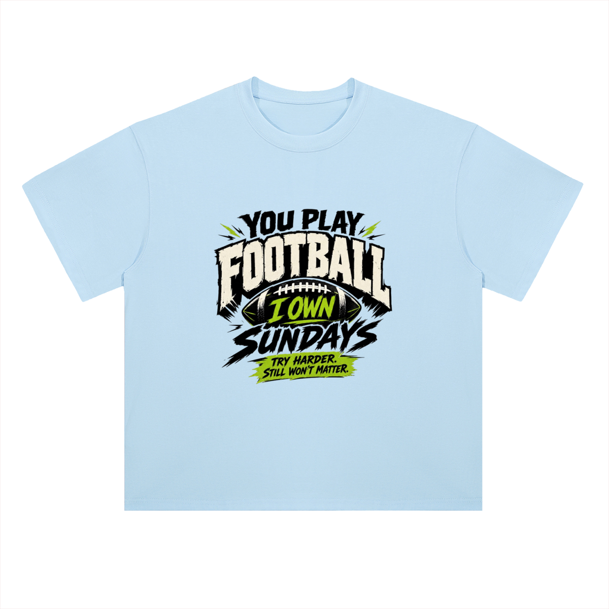I Own Sundays Football Graphic Drop Shoulder Tee
