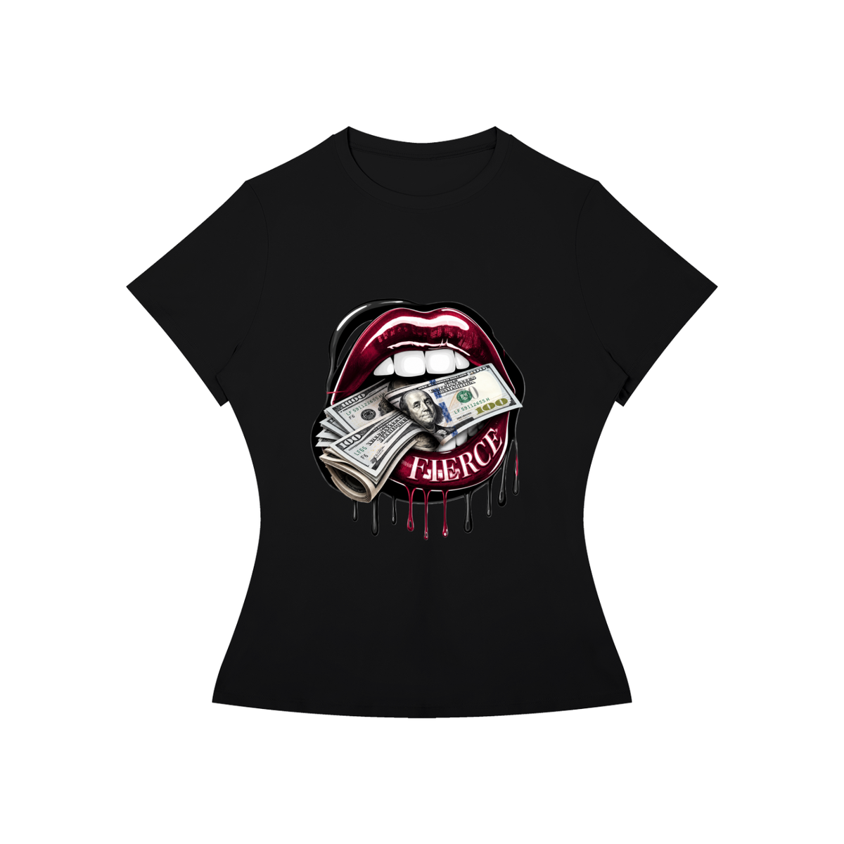 Fierce Lips Women’s Slim-Fit Graphic Tee