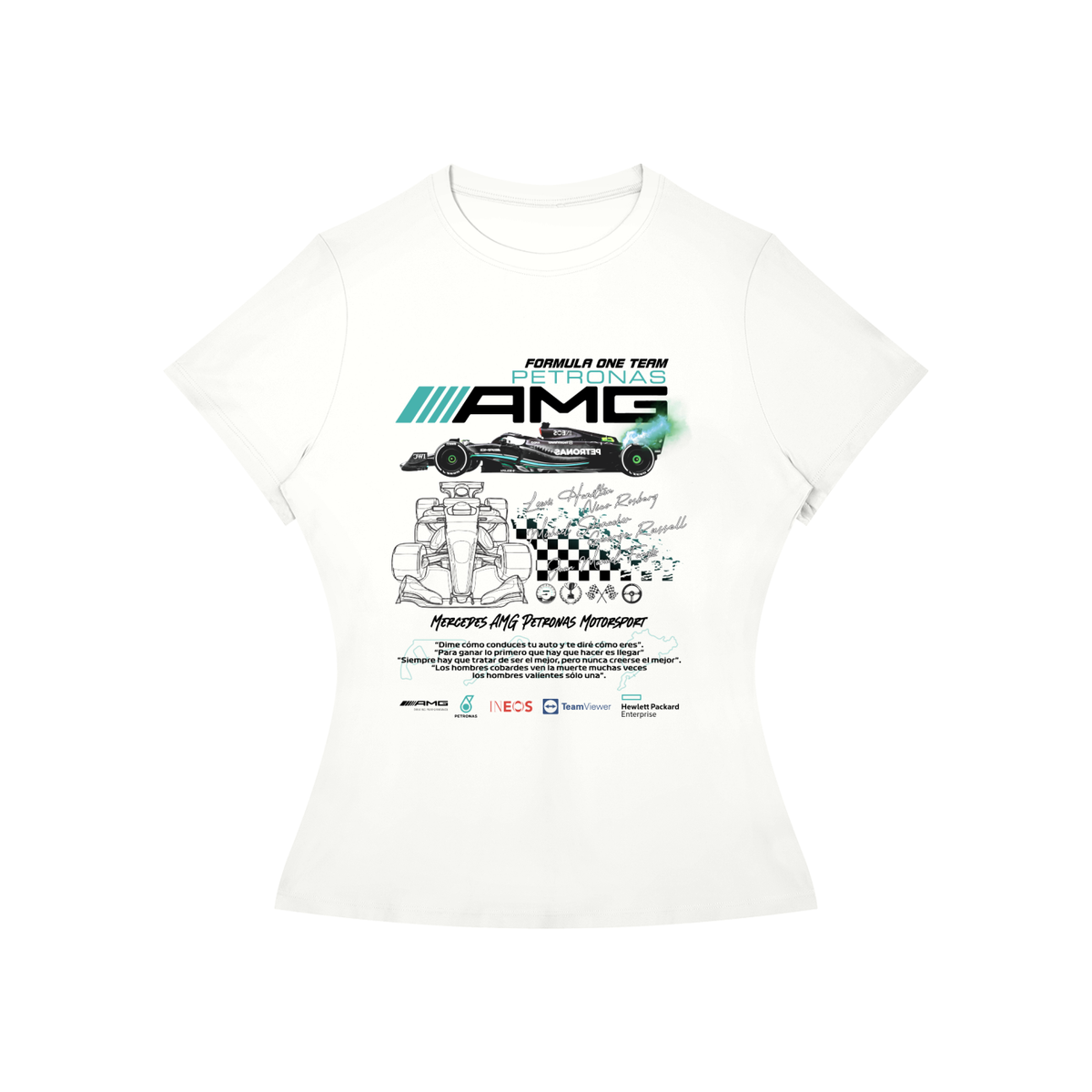 Mercedes AMG F1 Women’s Slim-Fit Graphic Tee