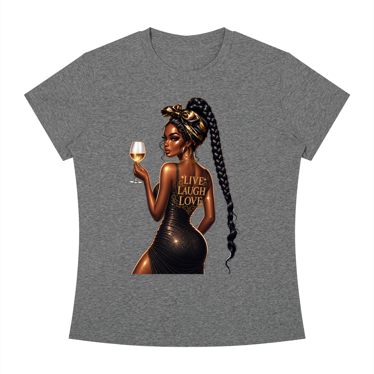 Live Love Laugh Women’s Slim-Fit Graphic Tee