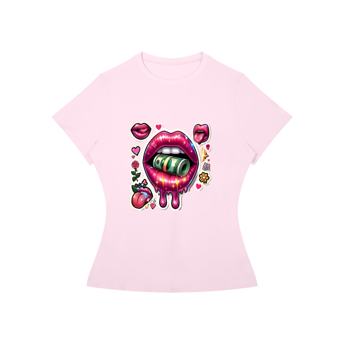 Kiss Me Lips Women’s Graphic Tee
