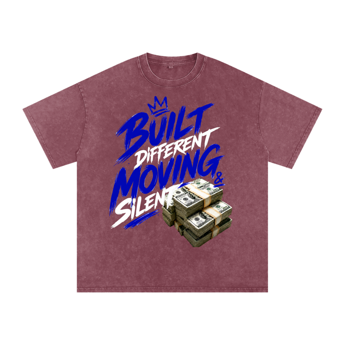 Built Different, Moving Silent Snow-Washed Cotton Tee