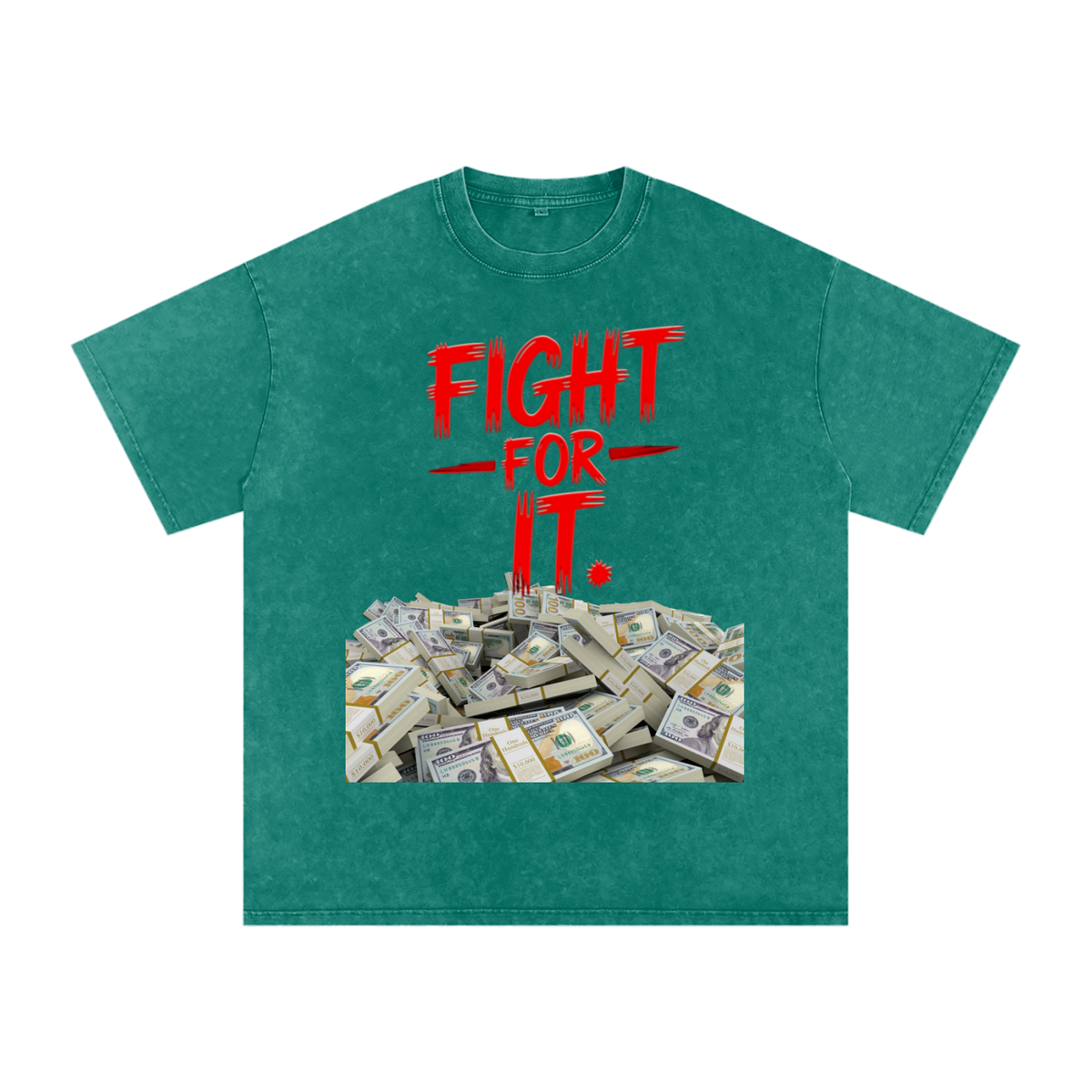 Fight for It Snow-Washed Cotton Graphic Tee