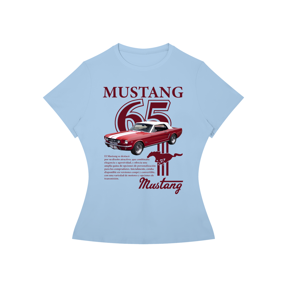 MUSTANG 65TH Red convertible T-Shirt