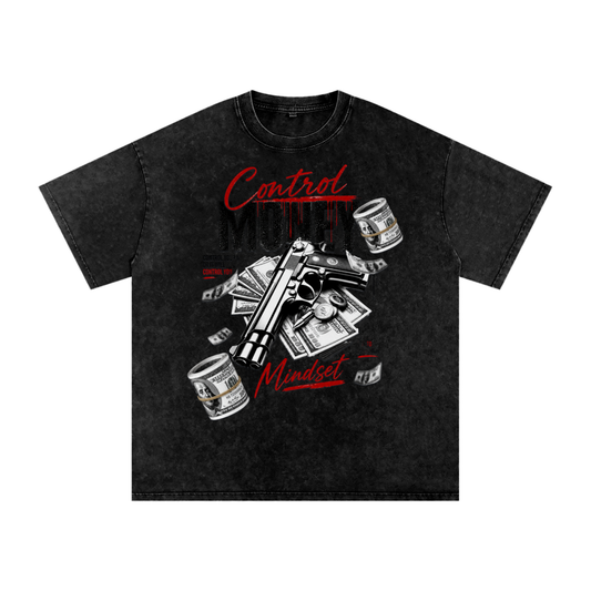 Control Money & Mindset Snow-Washed Cotton Tee