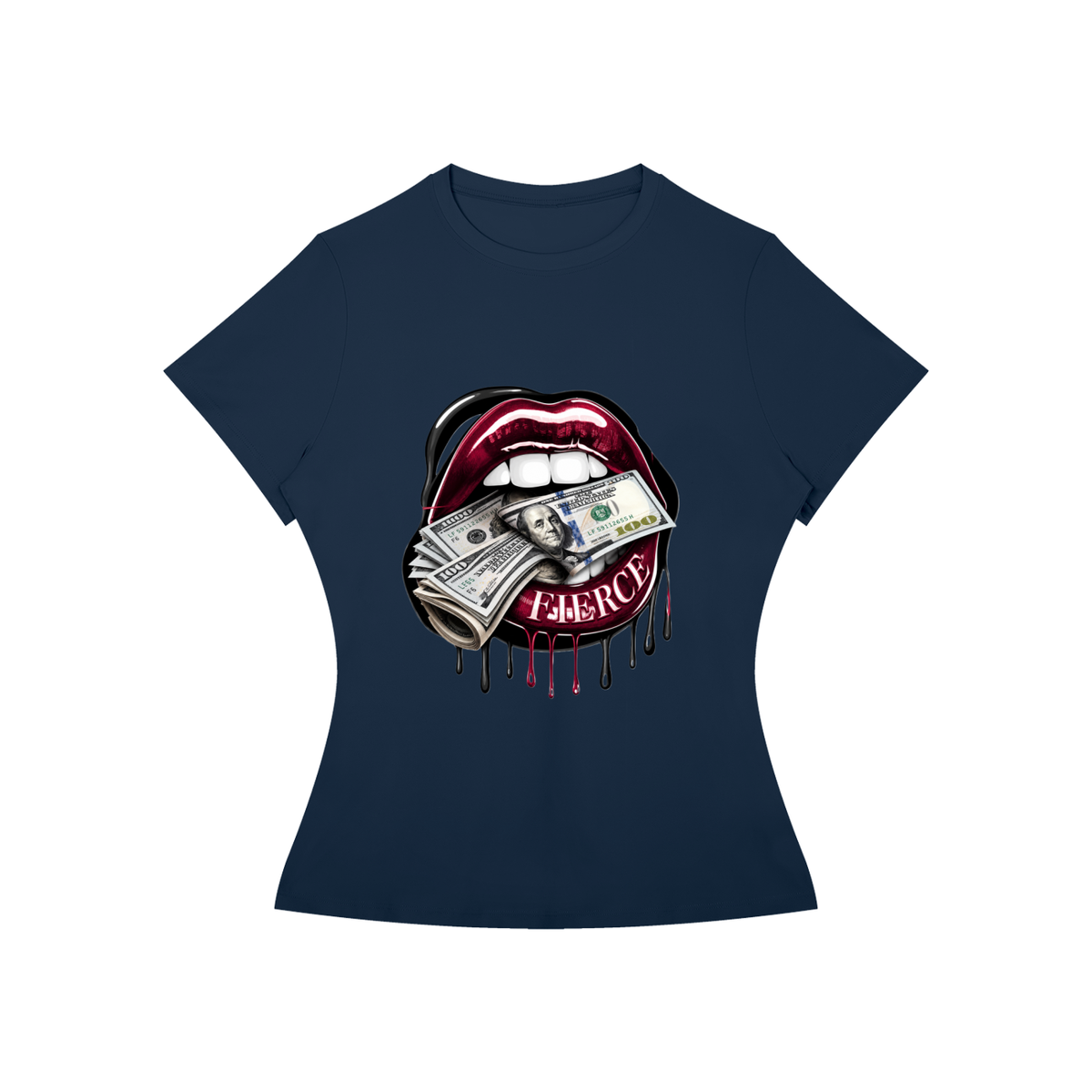 Fierce Lips Women’s Slim-Fit Graphic Tee