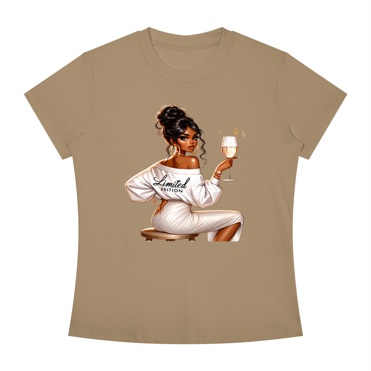 Limited Edition Champagne Woman Women’s Slim-Fit Tee