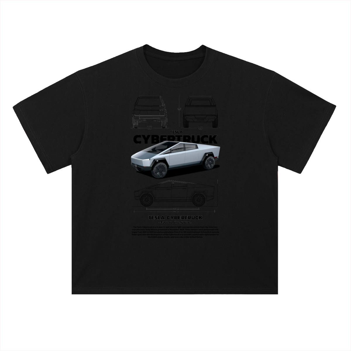 Cybertruck Cotton Graphic Tee