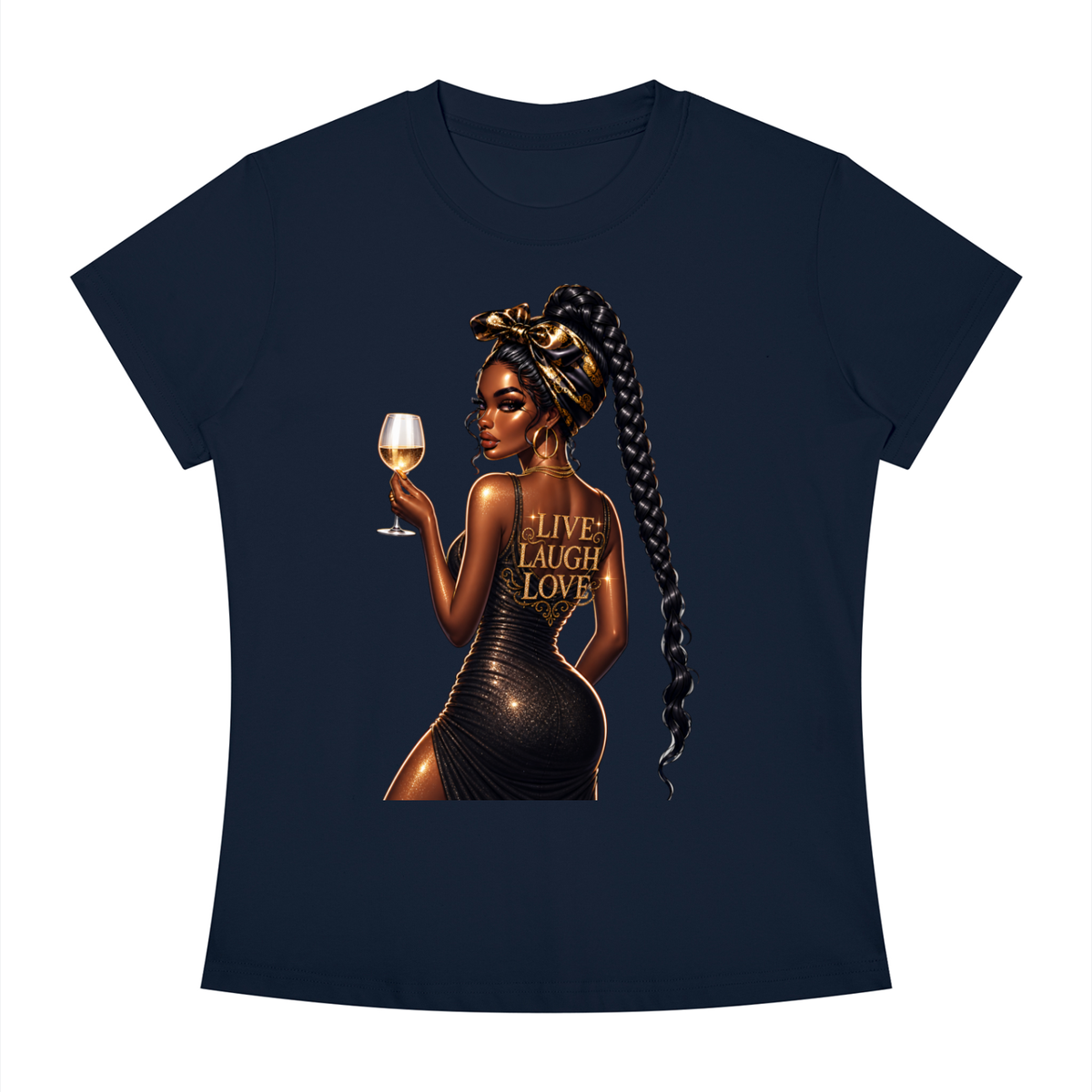 Live Love Laugh Women’s Slim-Fit Graphic Tee