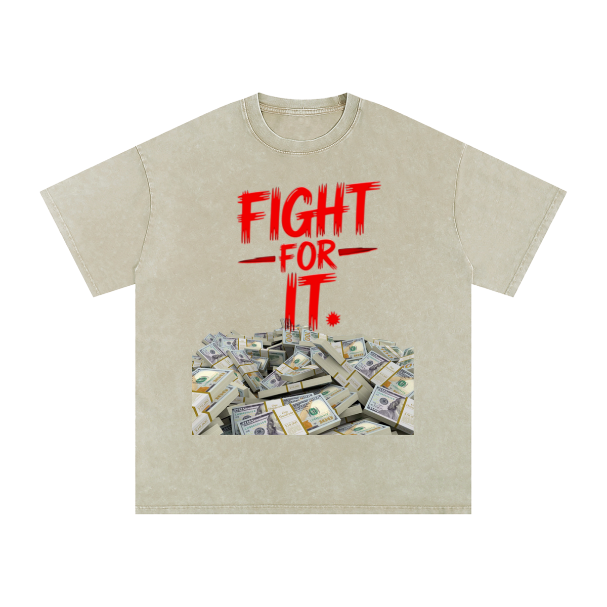 Fight for It Snow-Washed Cotton Graphic Tee