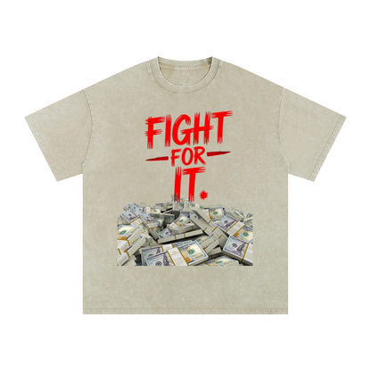 Fight for It Snow-Washed Cotton Graphic Tee