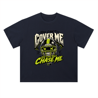 You Can Only Chase Me Skull Graphic Drop Shoulder Tee
