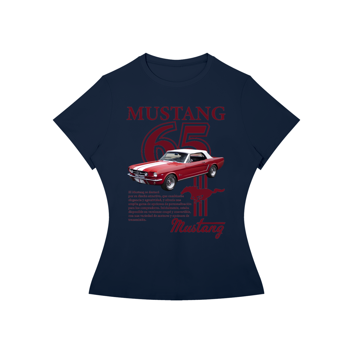 MUSTANG 65TH Red convertible T-Shirt