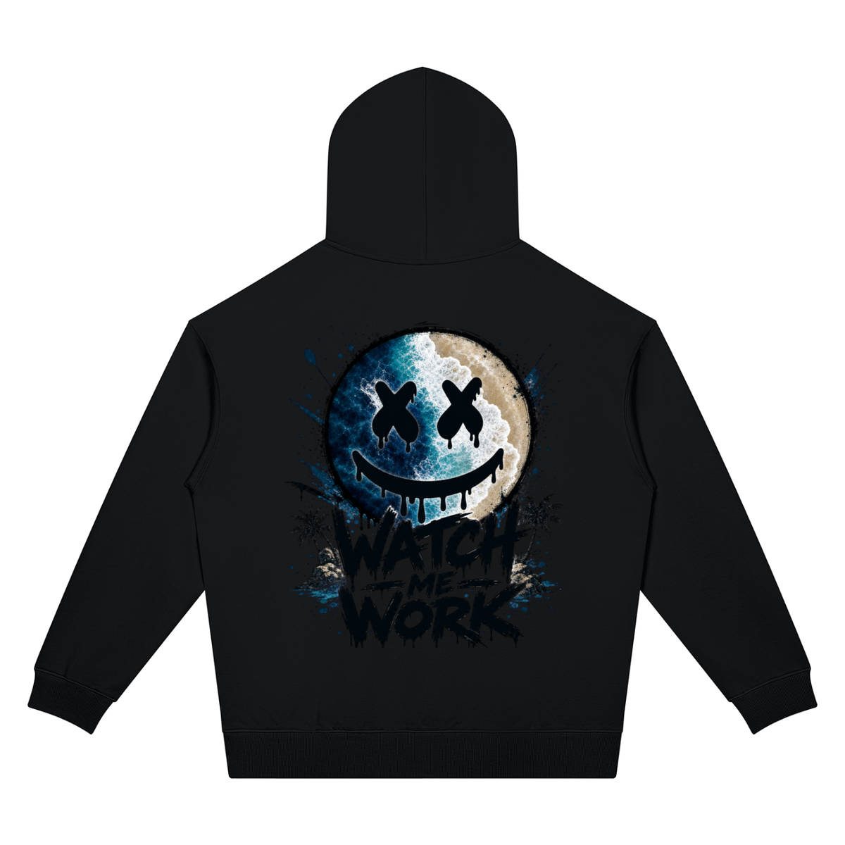 Watch Me Work Two-Sided Graphic Hoodie