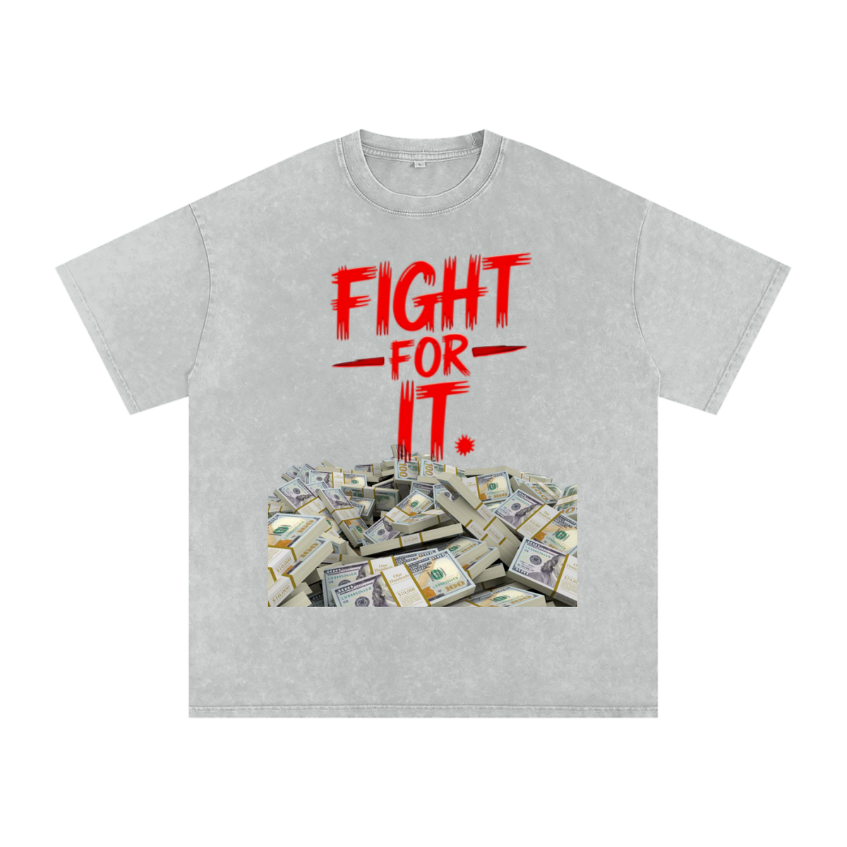 Fight for It Snow-Washed Cotton Graphic Tee