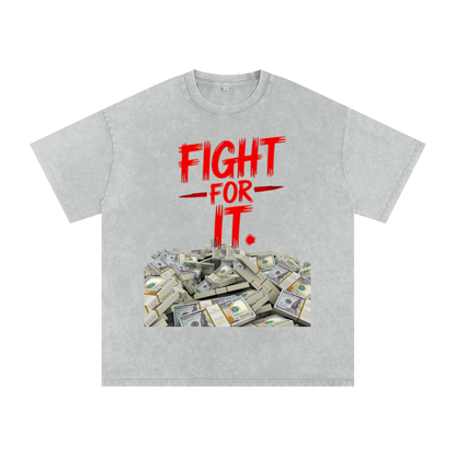 Fight for It Snow-Washed Cotton Graphic Tee