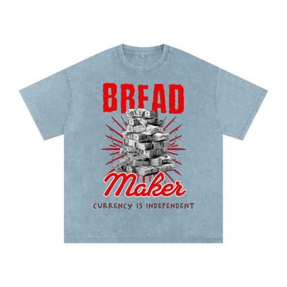 Bread Maker Snow-Washed Cotton Graphic Tee