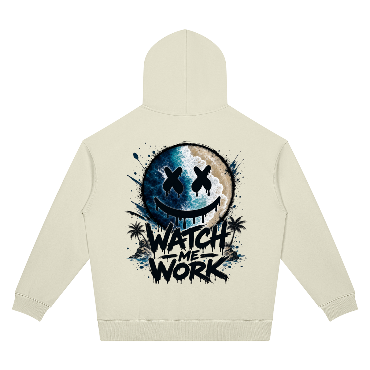 Watch Me Work Two-Sided Graphic Hoodie