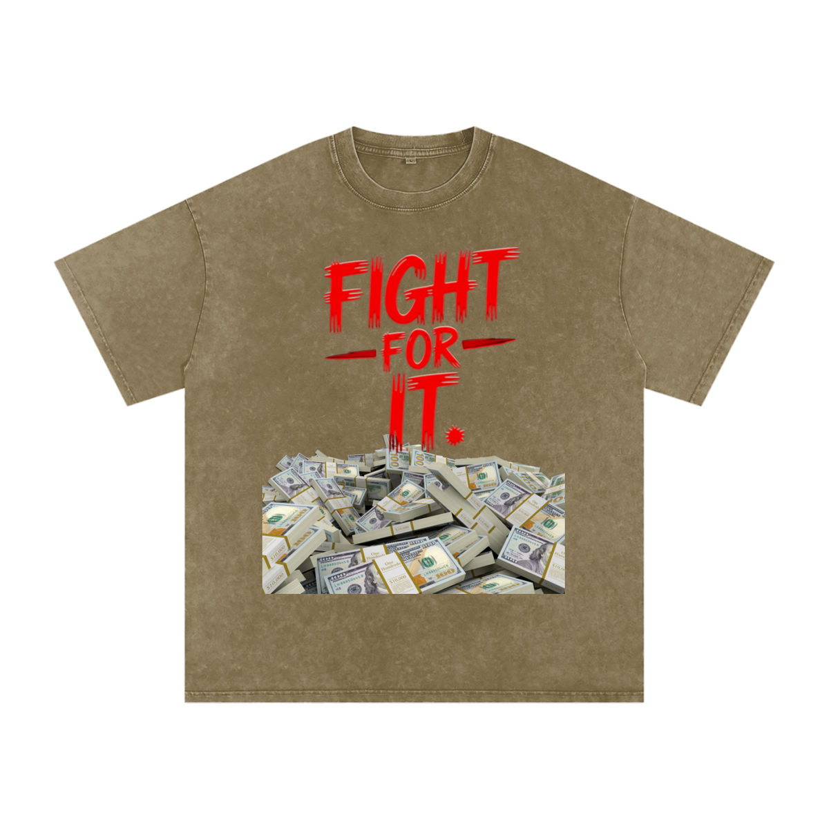 Fight for It Snow-Washed Cotton Graphic Tee