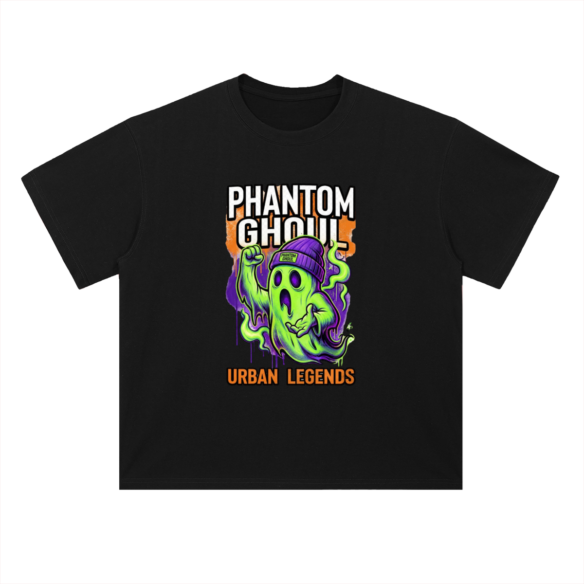 Phantom Ghouls Urban Legends Graphic Drop Shoulder Tee