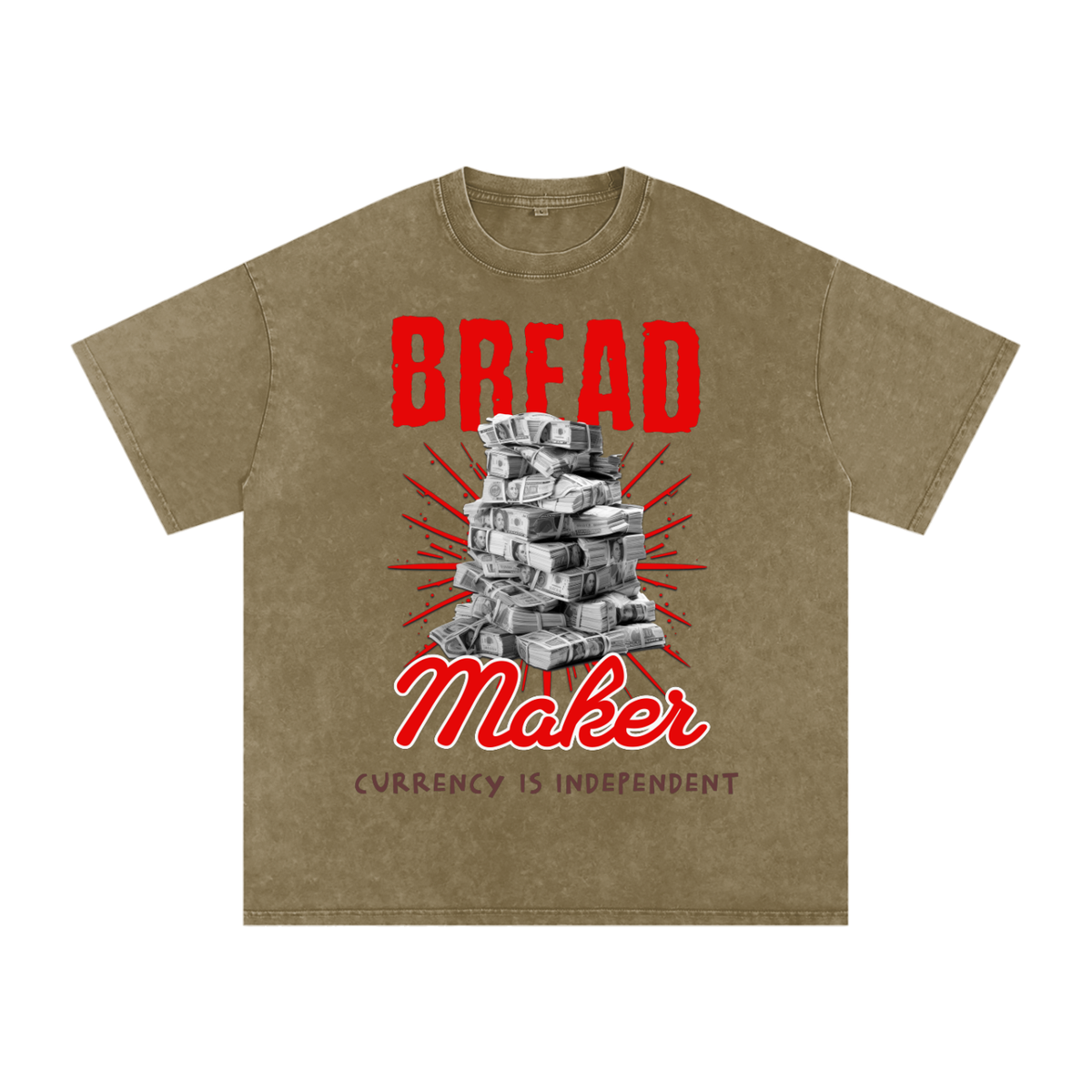 Bread Maker Snow-Washed Cotton Graphic Tee