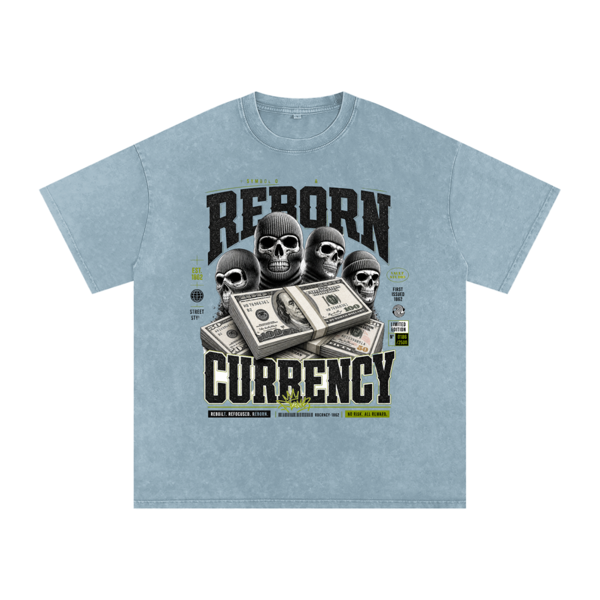 Reborn Currency Snow-Washed Cotton Graphic Tee