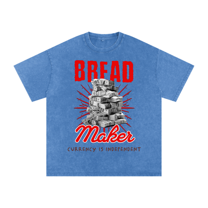 Bread Maker Snow-Washed Cotton Graphic Tee