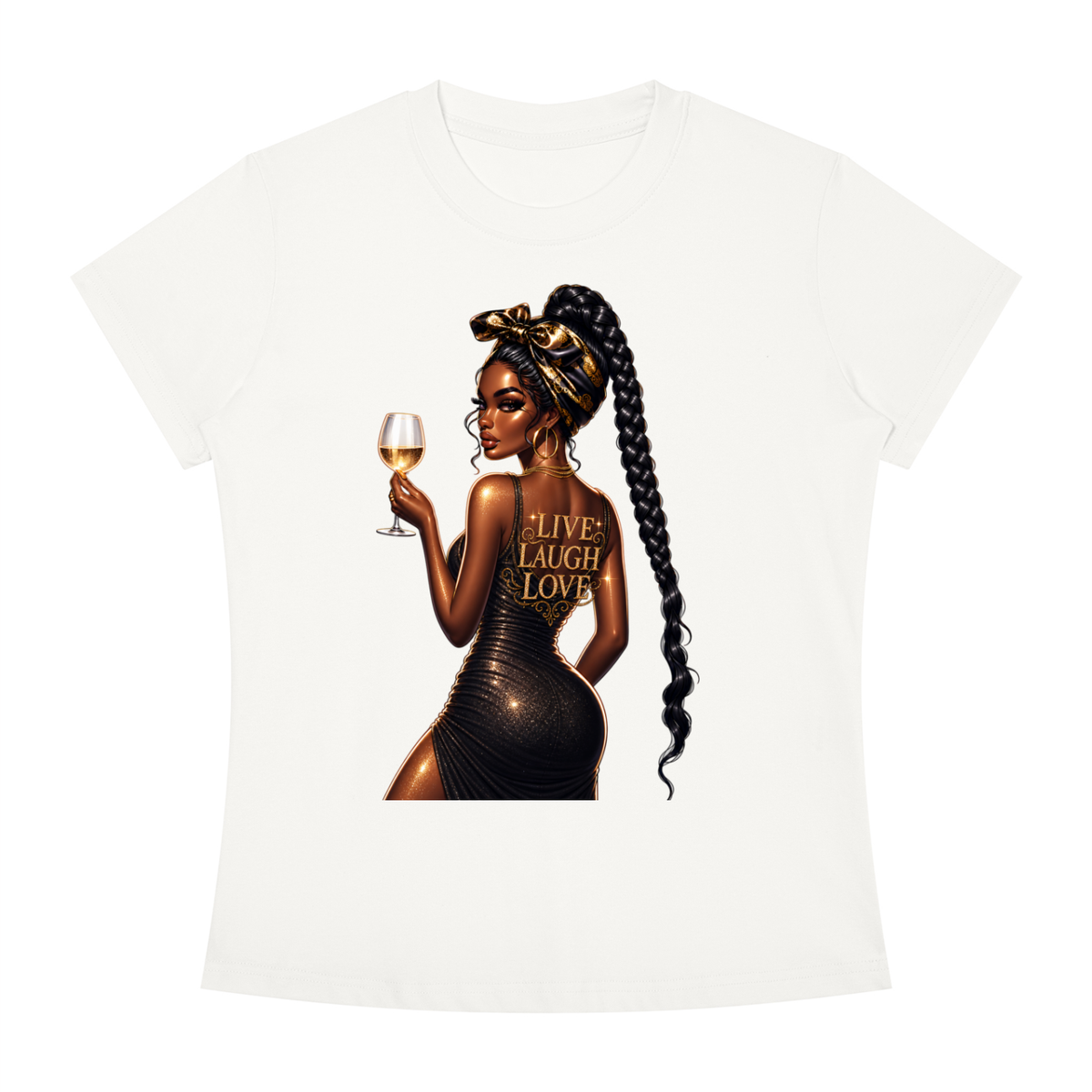 Live Love Laugh Women’s Slim-Fit Graphic Tee
