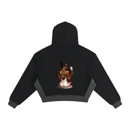 Be Real Not Perfect Woman Illustration Graphic Hoodie