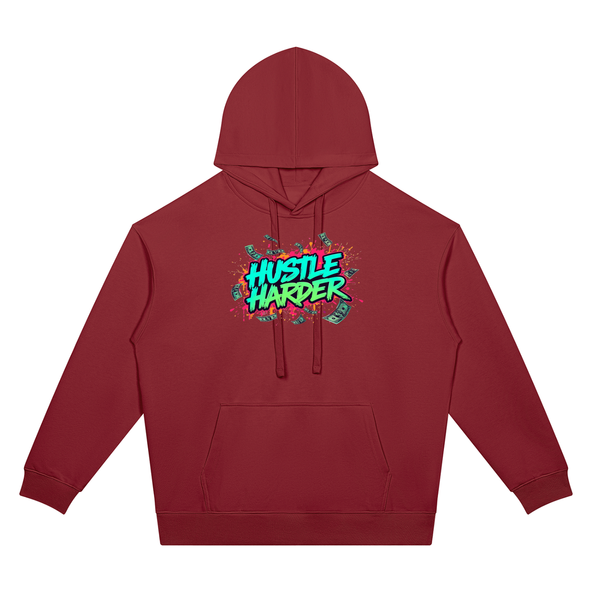 Success Is a Habit Two Sided Graphic Drop Shoulder Hoodie