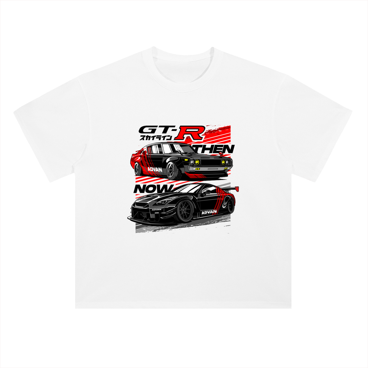 GTR THEN & NOW Cotton T-Shirt