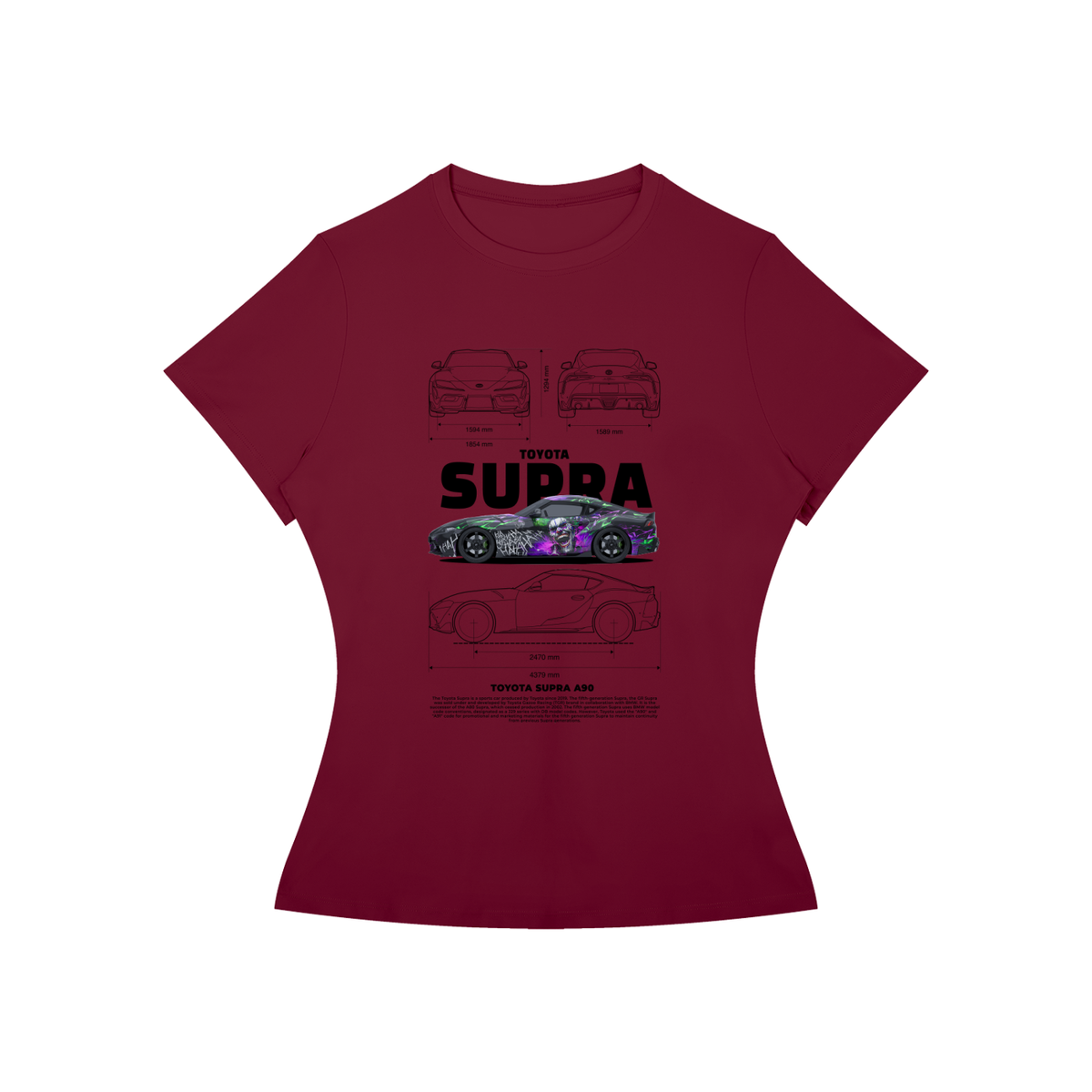 Toyota Supra A90 Women’s Slim-Fit Graphic Tee
