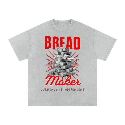 Bread Maker Snow-Washed Cotton Graphic Tee