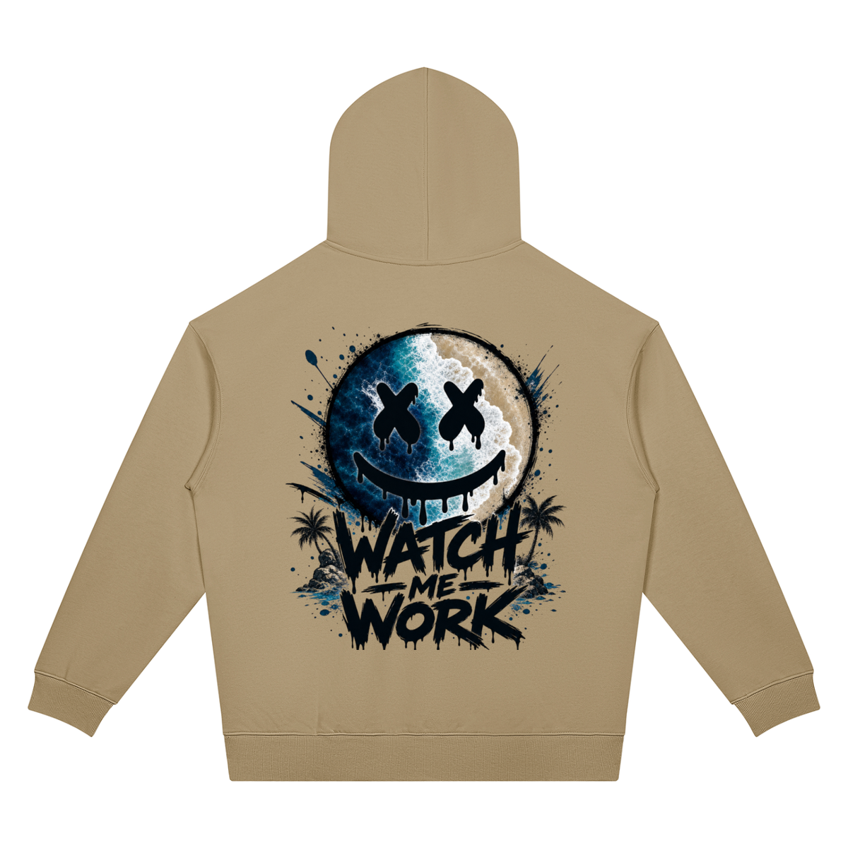 Watch Me Work Two-Sided Graphic Hoodie